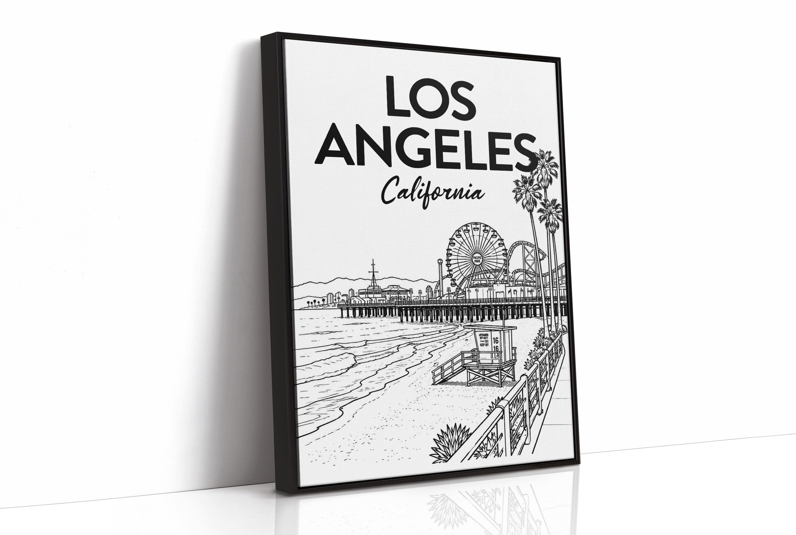 Los Angeles, Pier Line Art