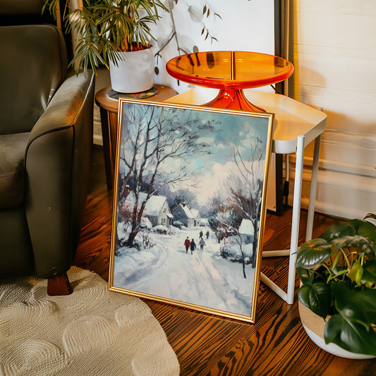 Footsteps Through Winter's Embrace