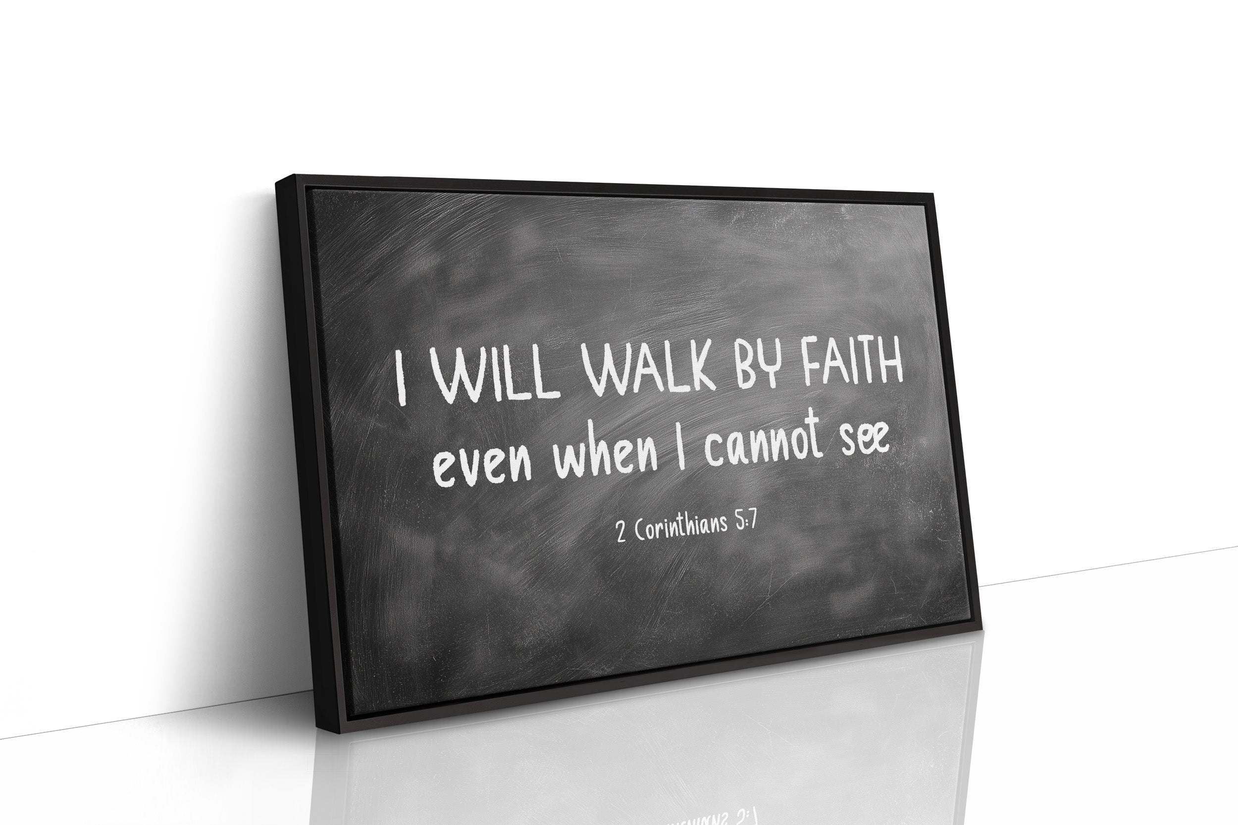 Chalk Words On Wooden Shelves