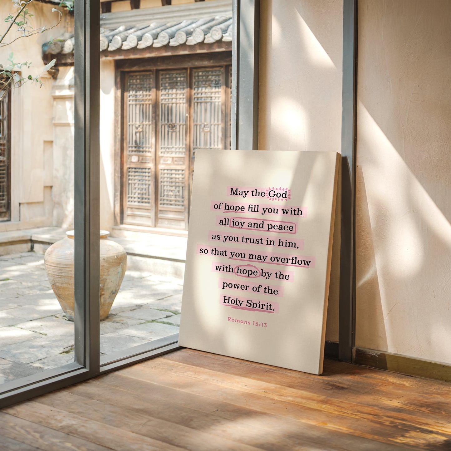 Romans 15 Hope and Peace Scripture Print