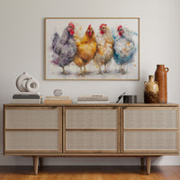 Four Feathered Friends Strolling Together