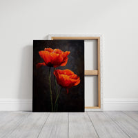 Scarlet Petals Against Darkness