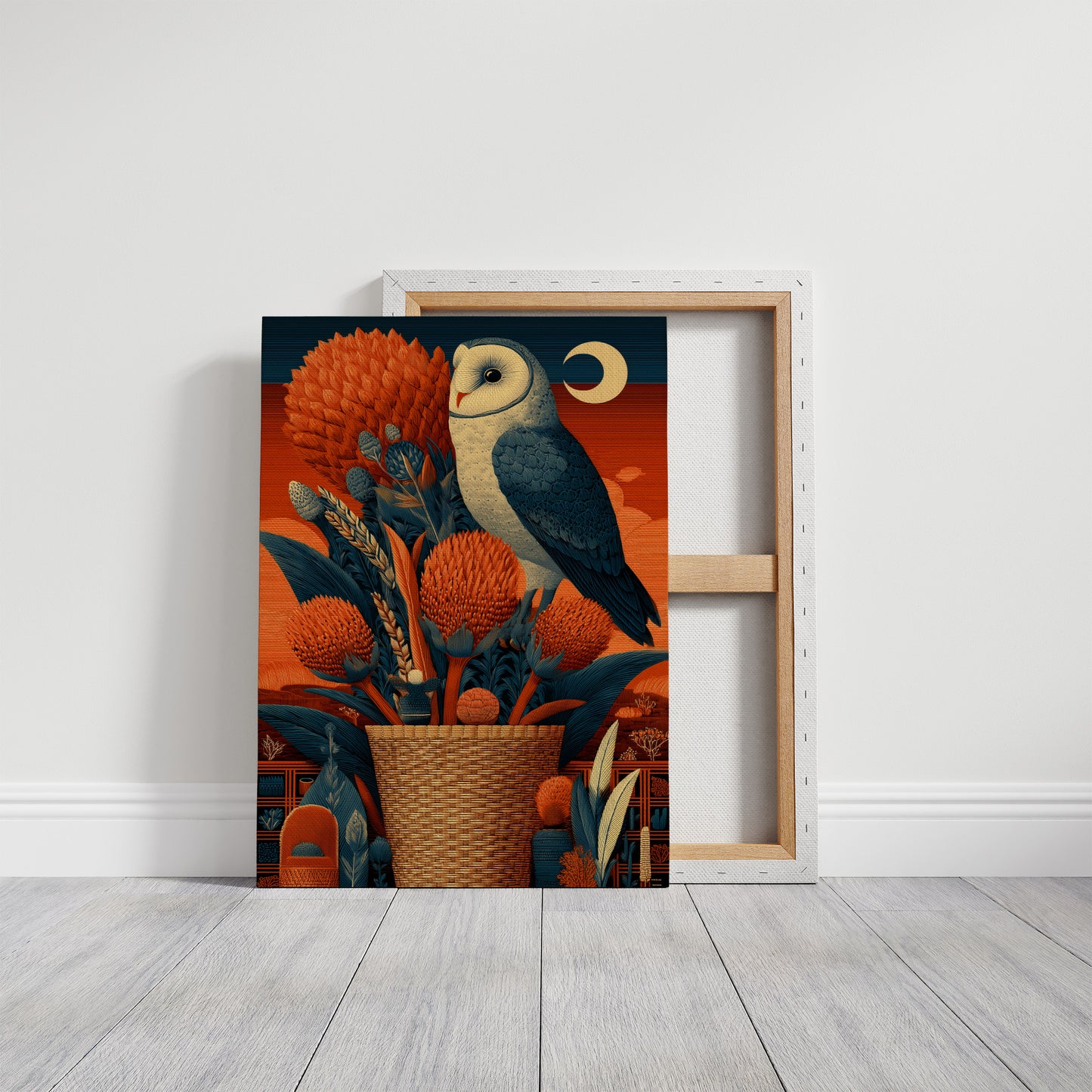 Barn Owl, Desert Moon Basket