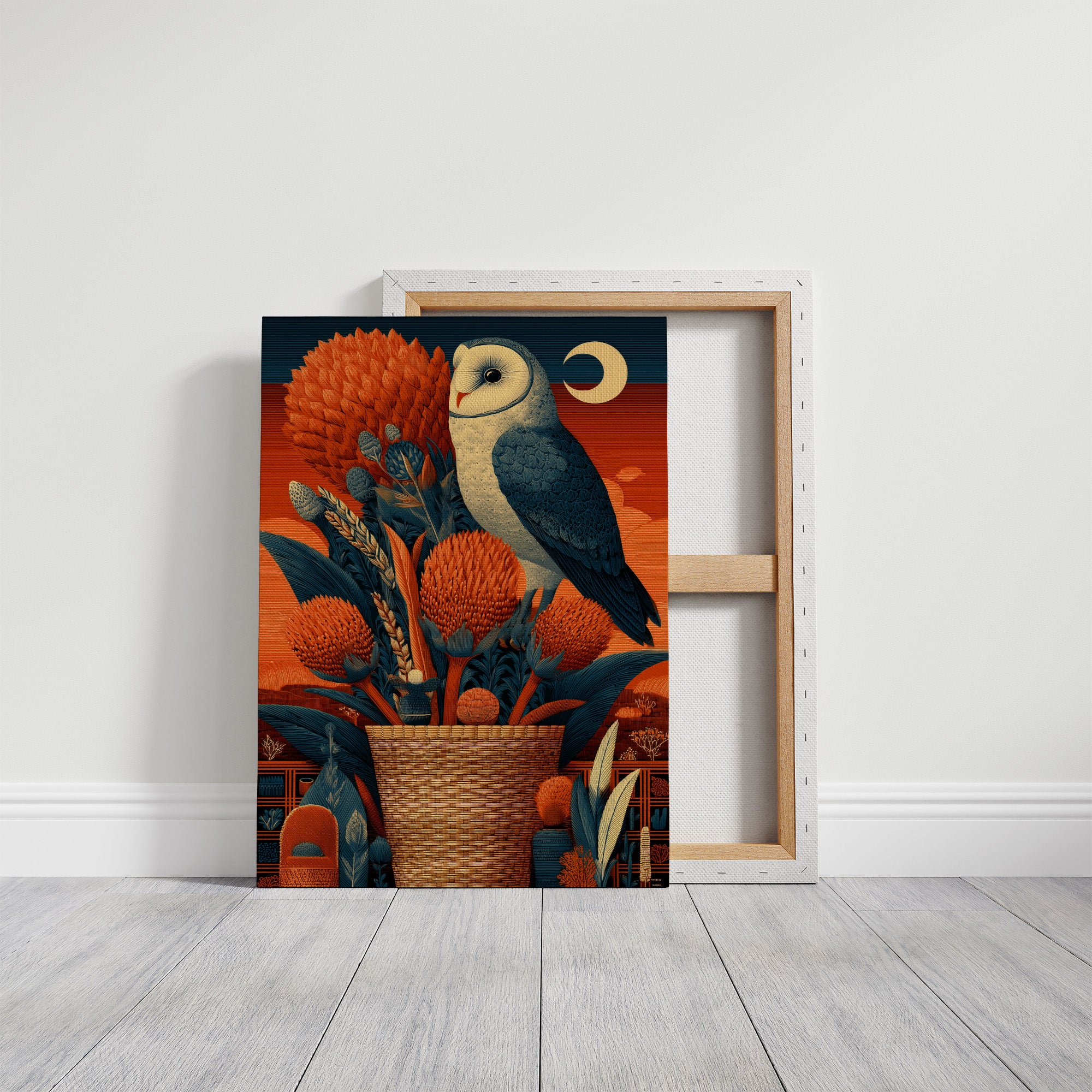 Barn Owl, Desert Moon Basket