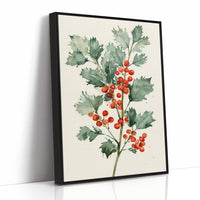 Holly Branch, Loosely Painted