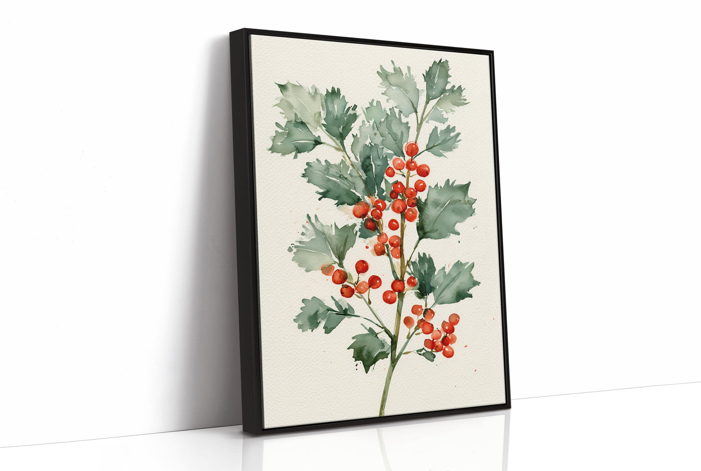 Holly Branch, Loosely Painted