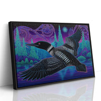 Midnight Loon Crosses Northern Waters