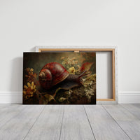 Crimson Shell Among Autumn Blooms