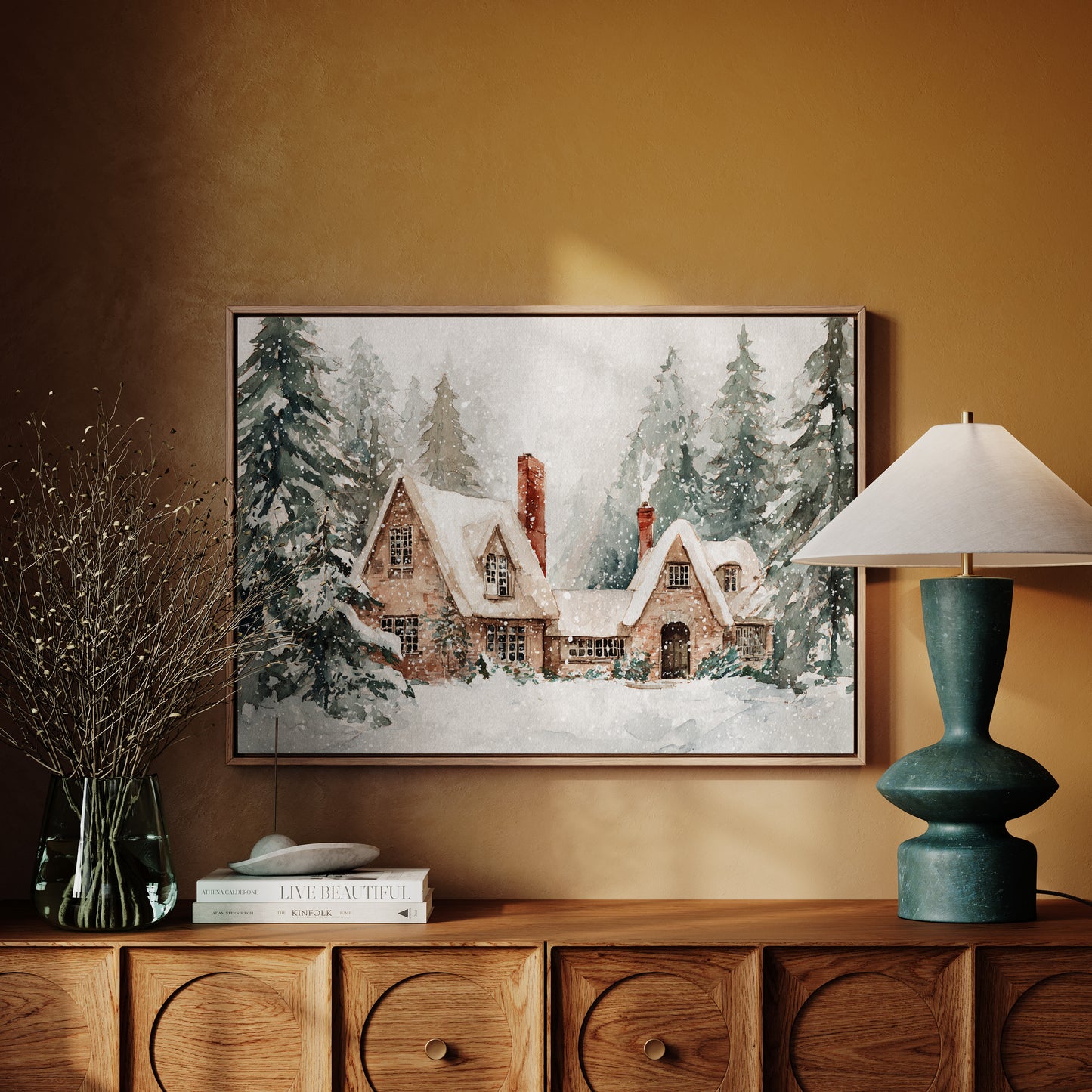 Nestled Beneath Winter's Gaze