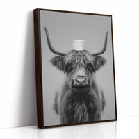 Highland Humor In Monochrome