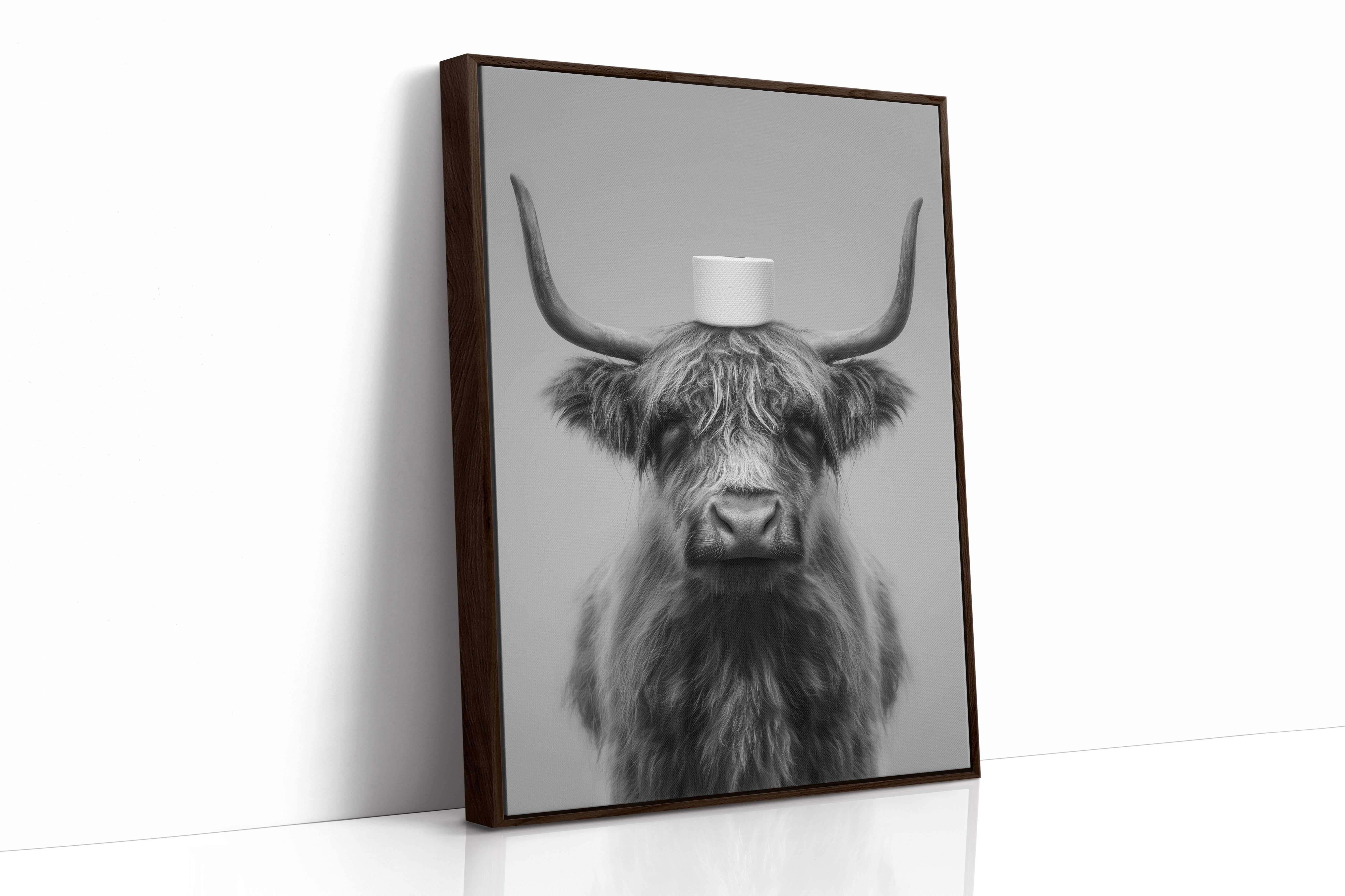 Highland Humor In Monochrome