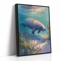 Gentle Giant Glides Through Crystal Waters