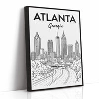 Atlanta, Highway Line Art