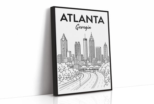 Atlanta, Highway Line Art