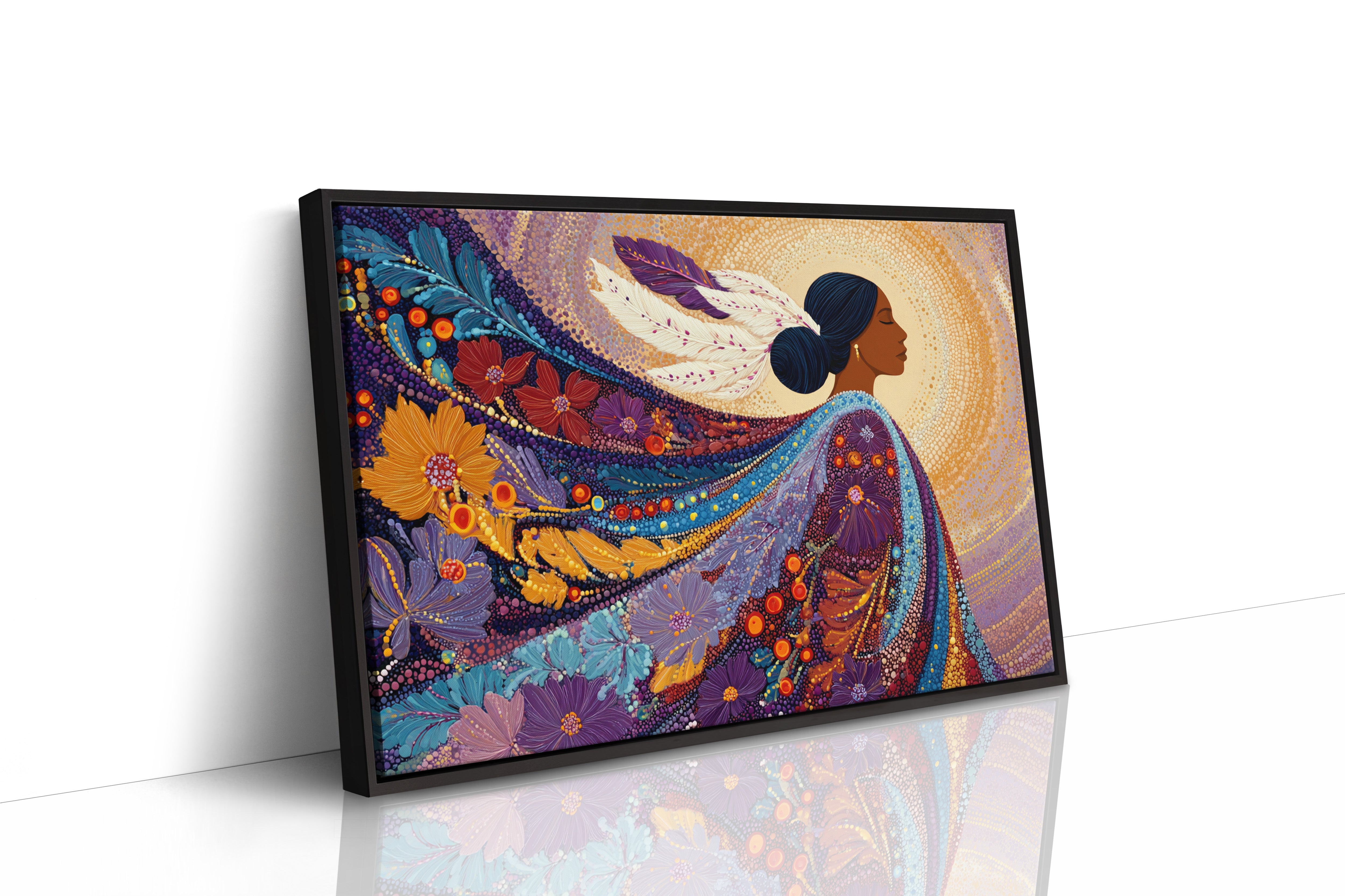 Sacred Flowers Dance In Evening Light