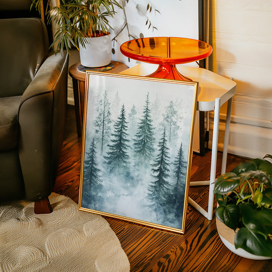 Veil of Mist Among Pines