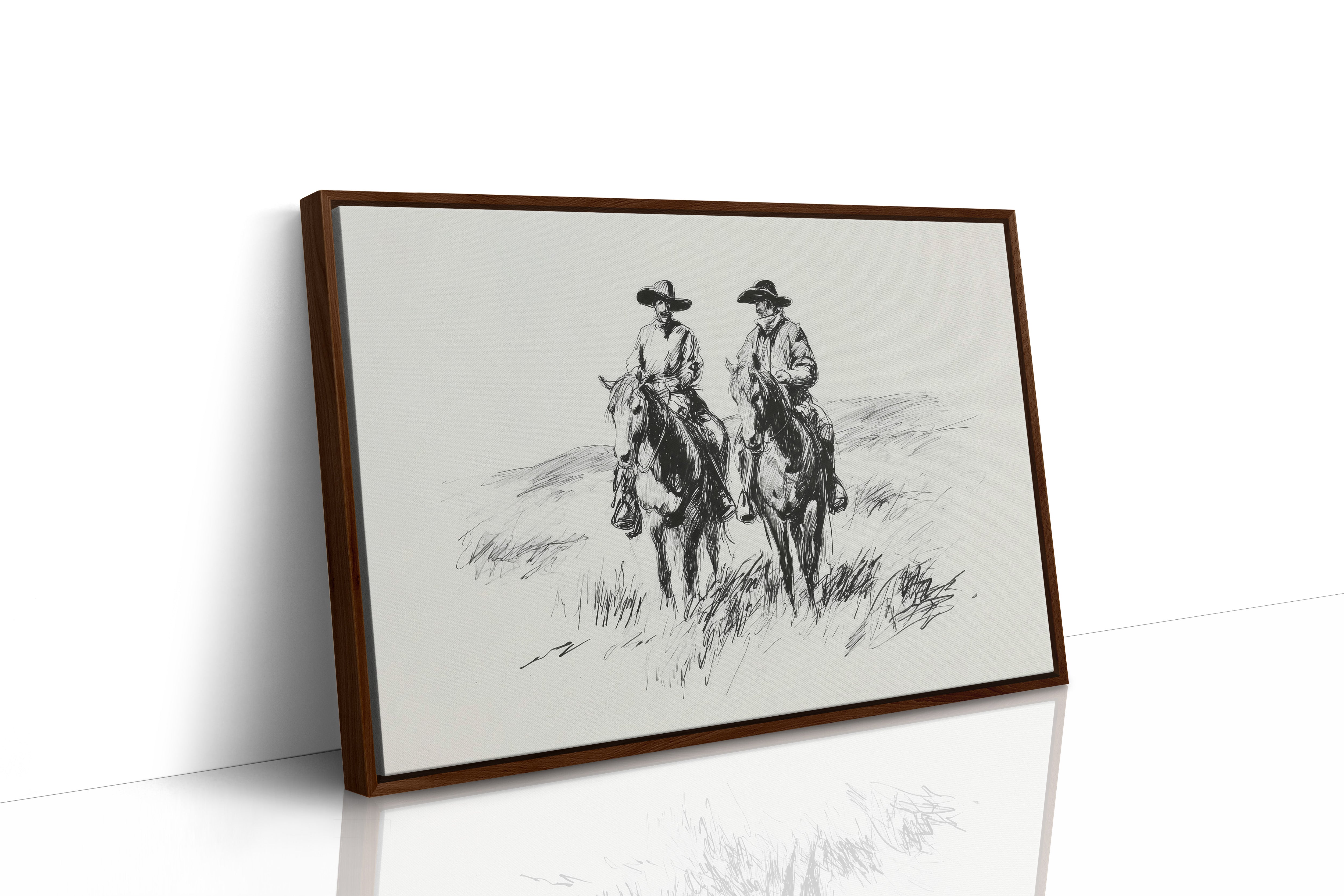 Two Riders Beneath Open Skies
