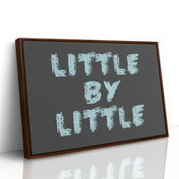 Little By Little Chalkboard Print