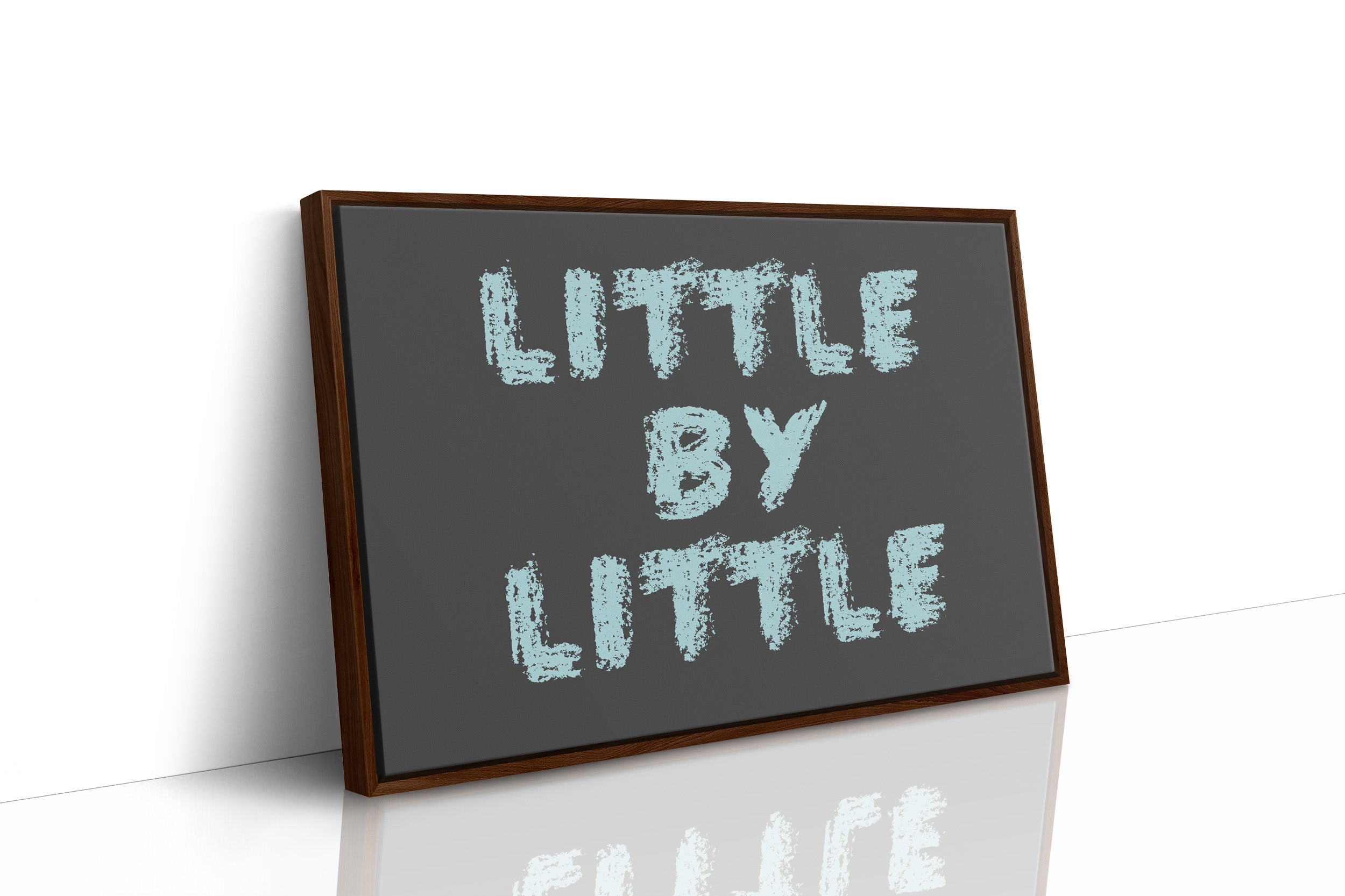 Little By Little Chalkboard Print