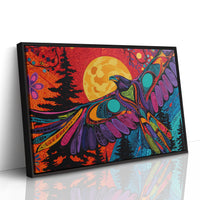 Moonlit Raven Paints Sacred Skies