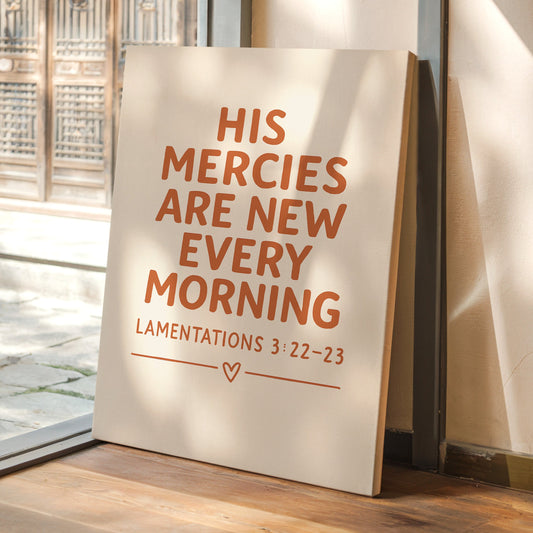 New Every Morning Scripture Print