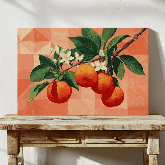 Citrus Blossoms Dance In Coral