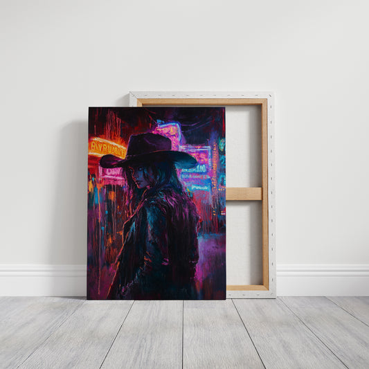 Cowgirl Noir in Neon Lights