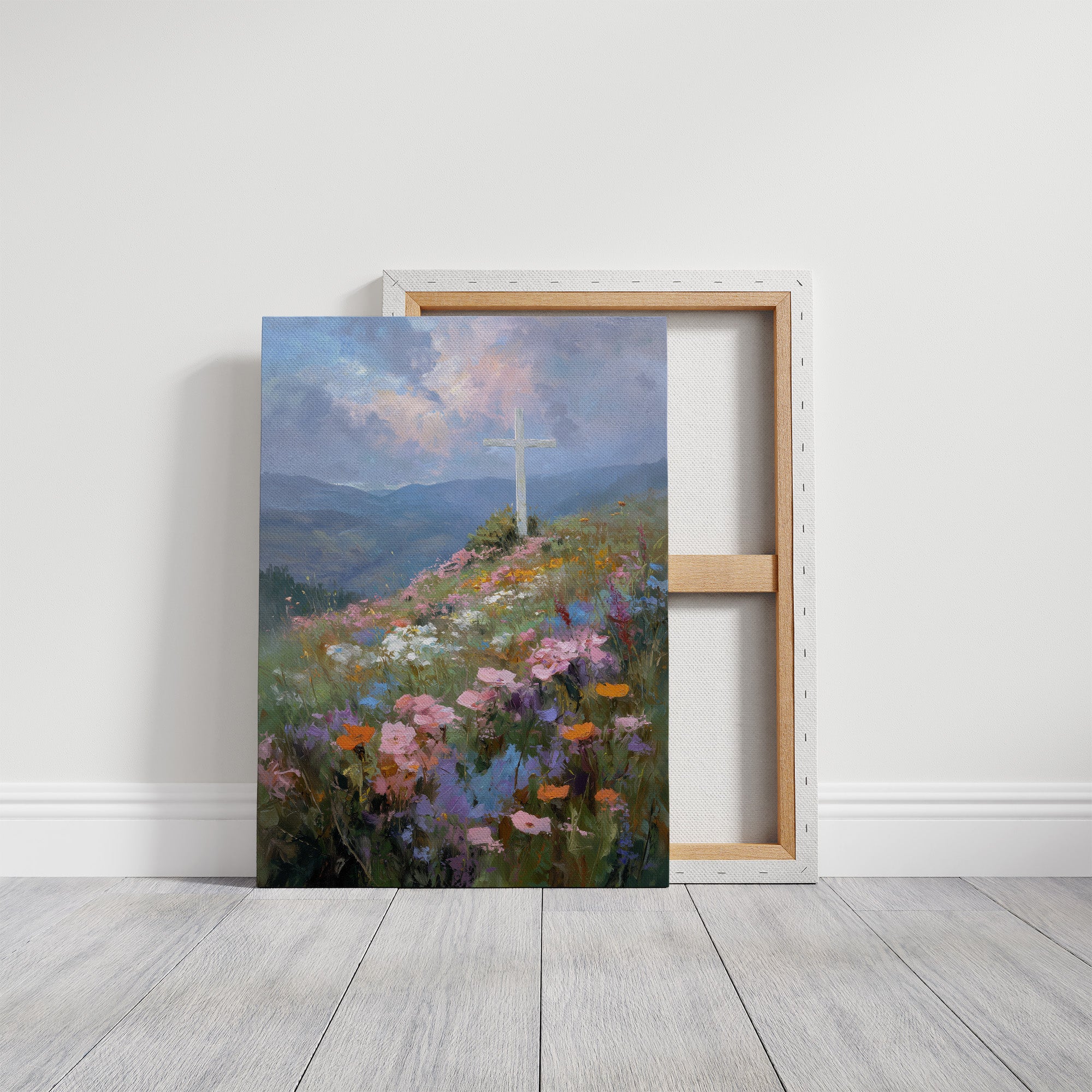Sacred Summit Blooms Under Pastel Skies