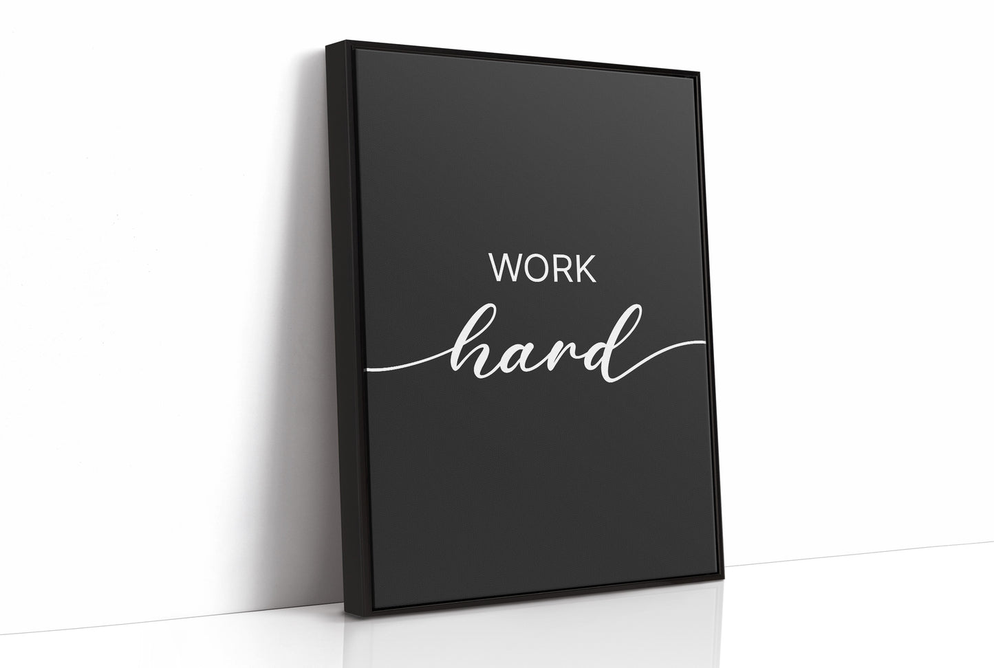 Work Hard Script Typography
