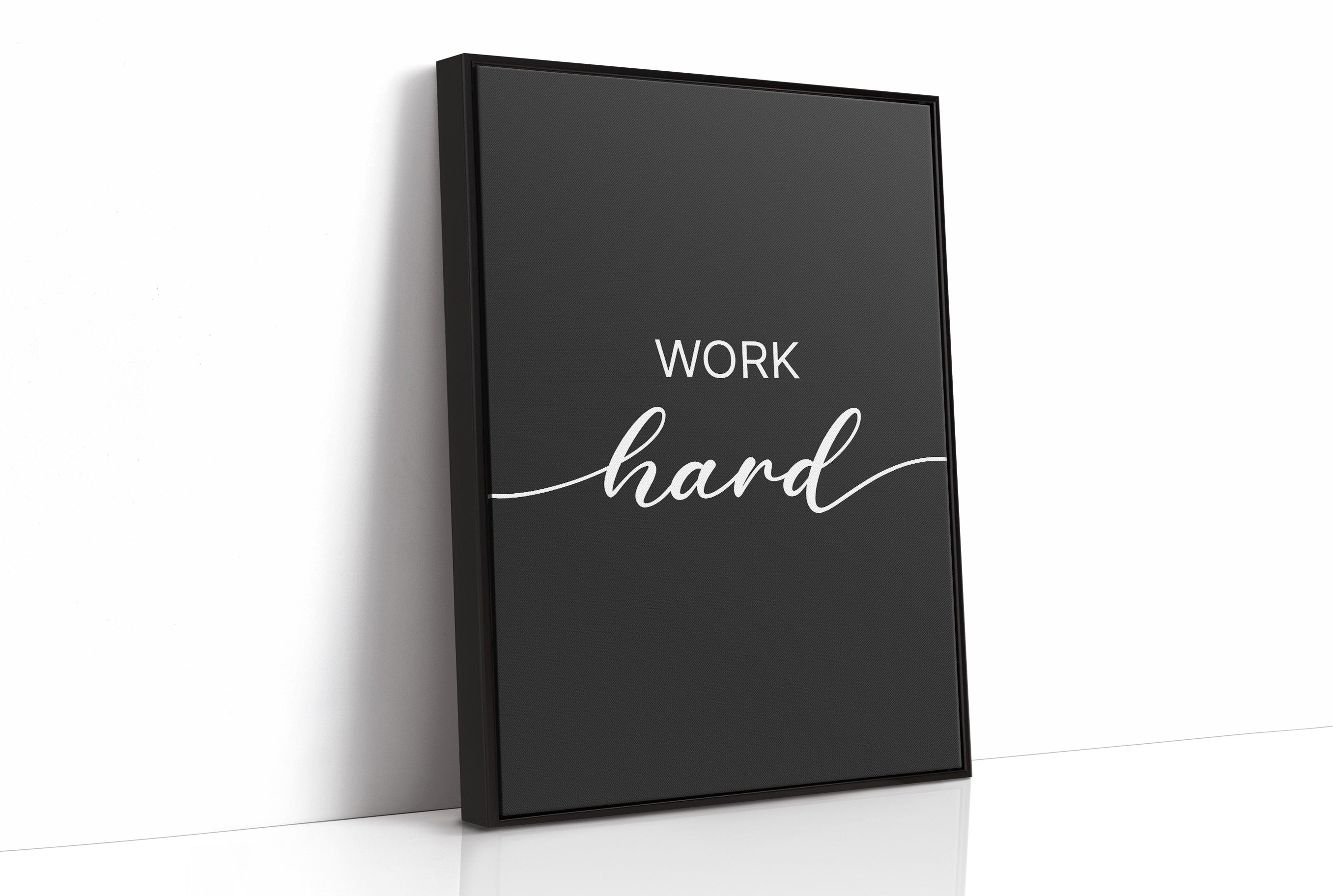 Work Hard Script Typography