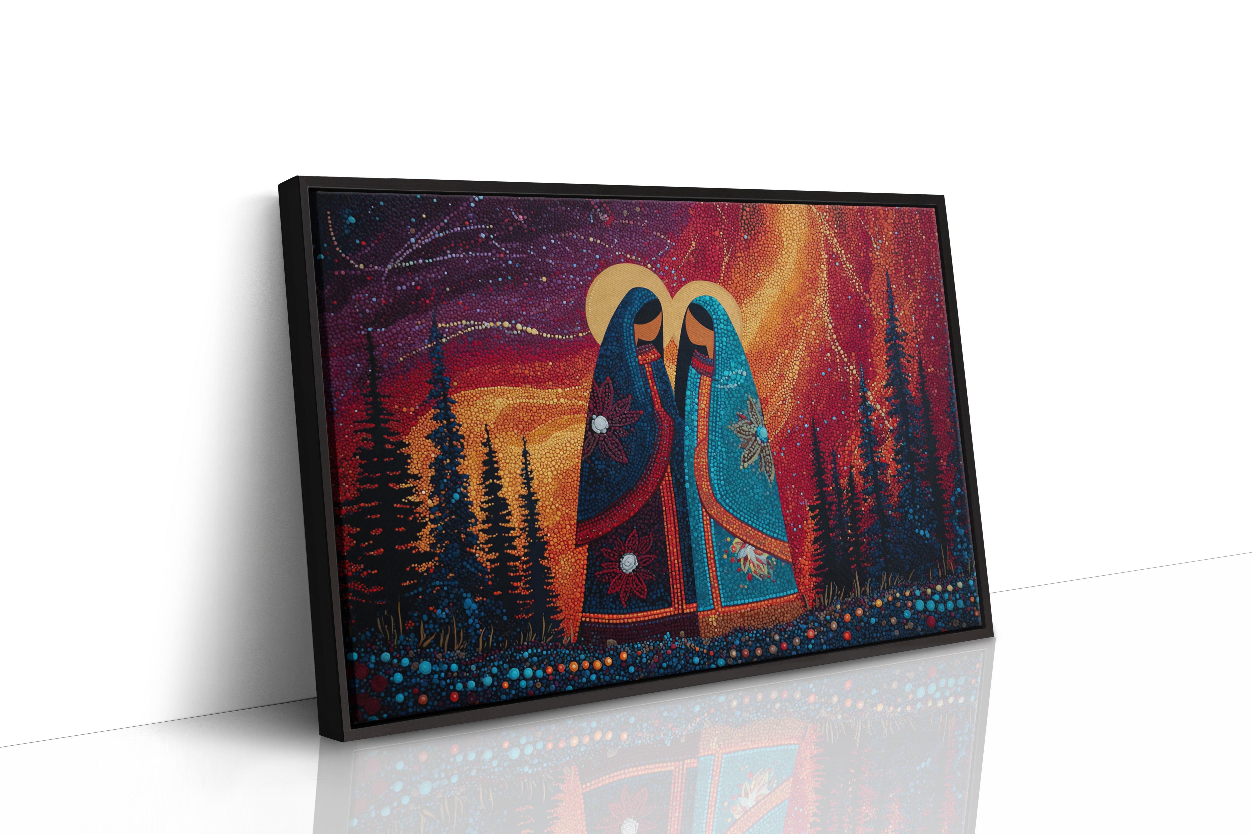 Sacred Dance Among Northern Lights