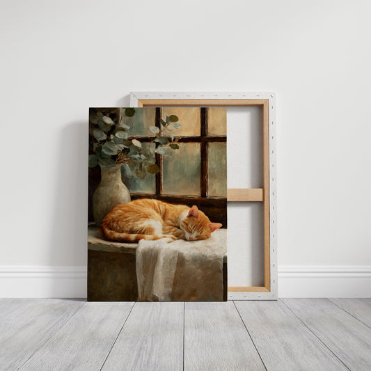 Naptime Beneath Sunlit Windows