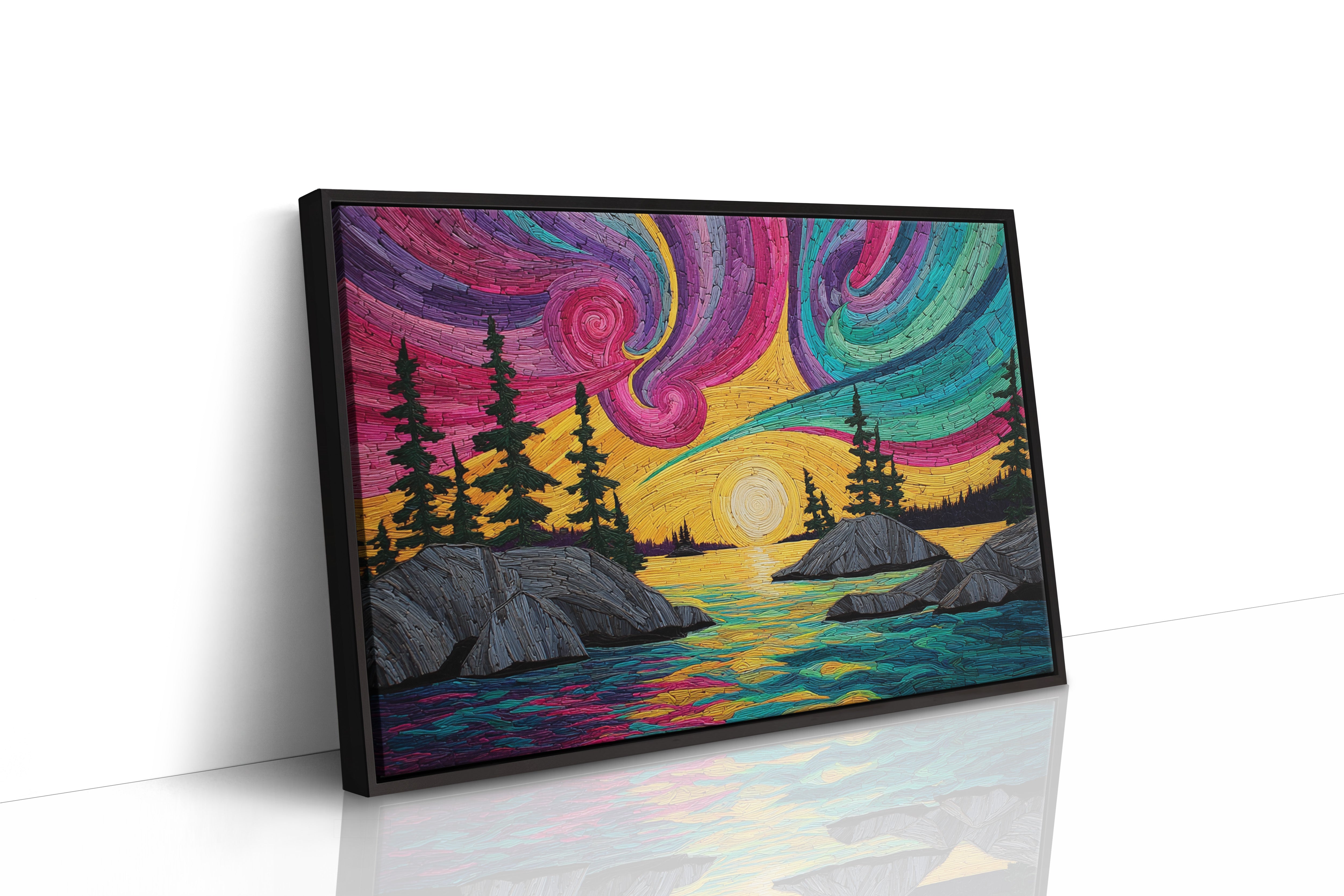 Northern Lights Paint Summer Waters