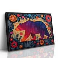 Twilight Bear Among Summer Blooms