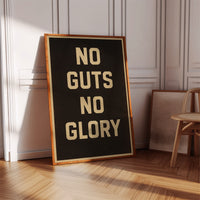 No Guts No Glory Vintage Poster