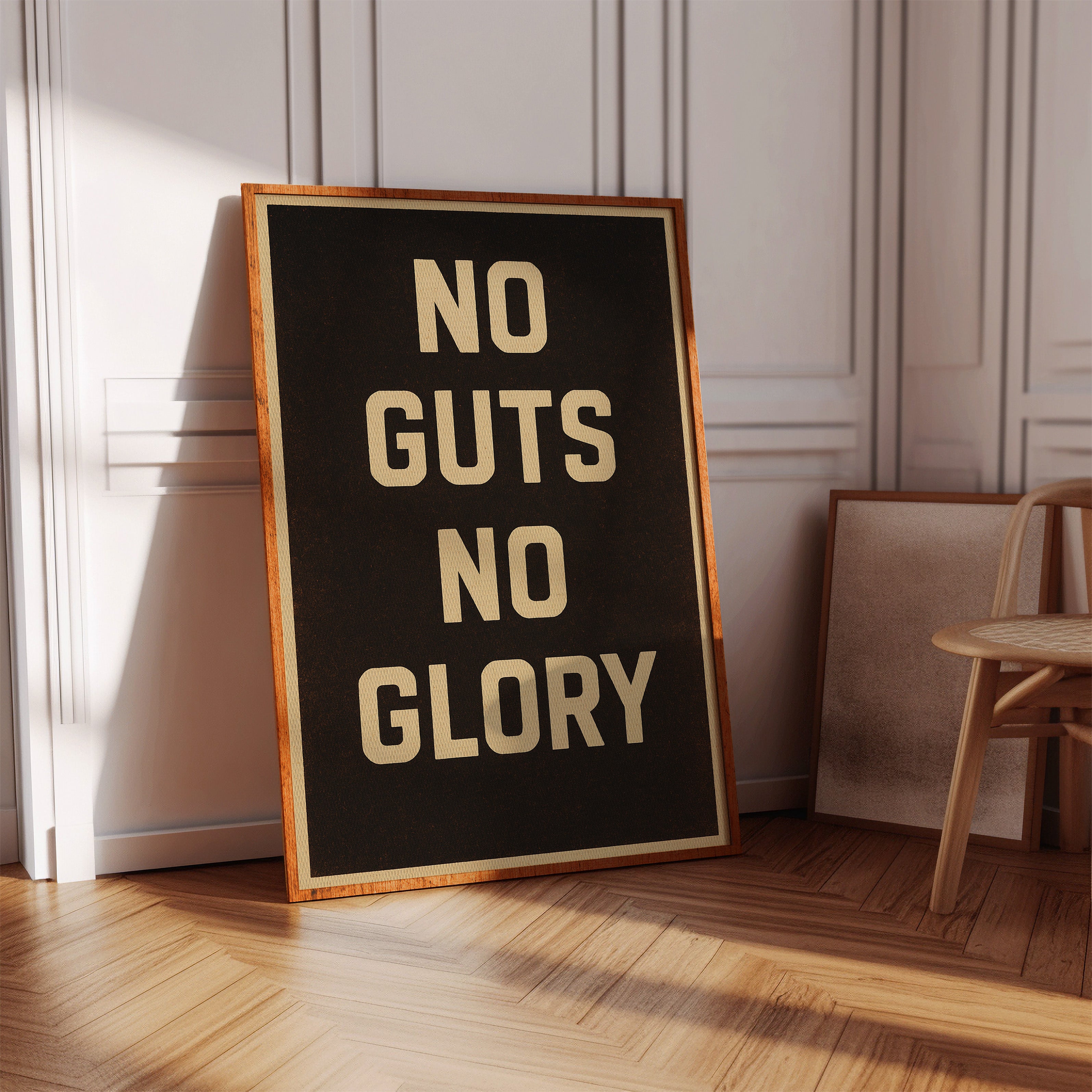 No Guts No Glory Vintage Poster