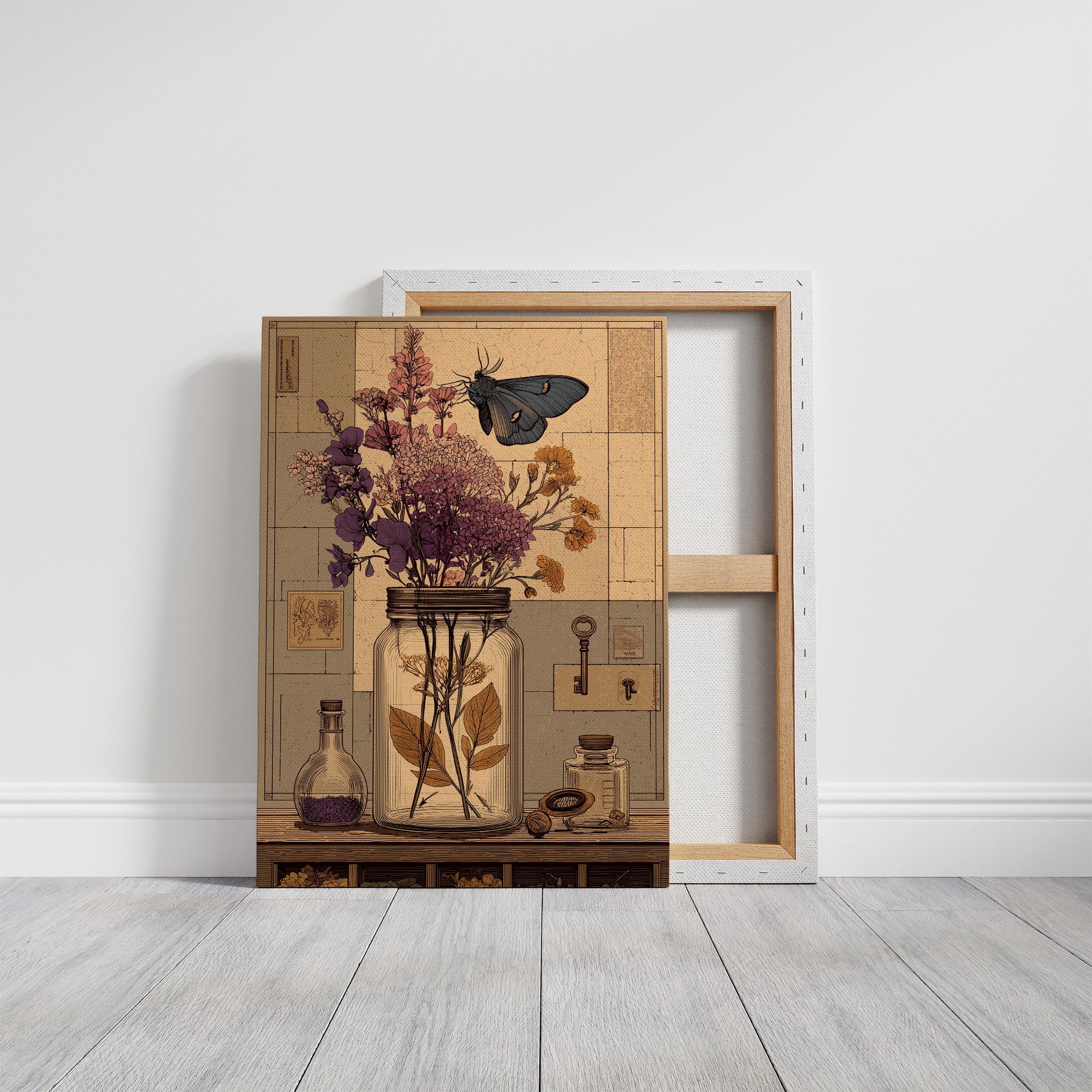 Apothecary Jar, Dried Blooms