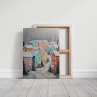 Pastel Houses Share Winter Stories