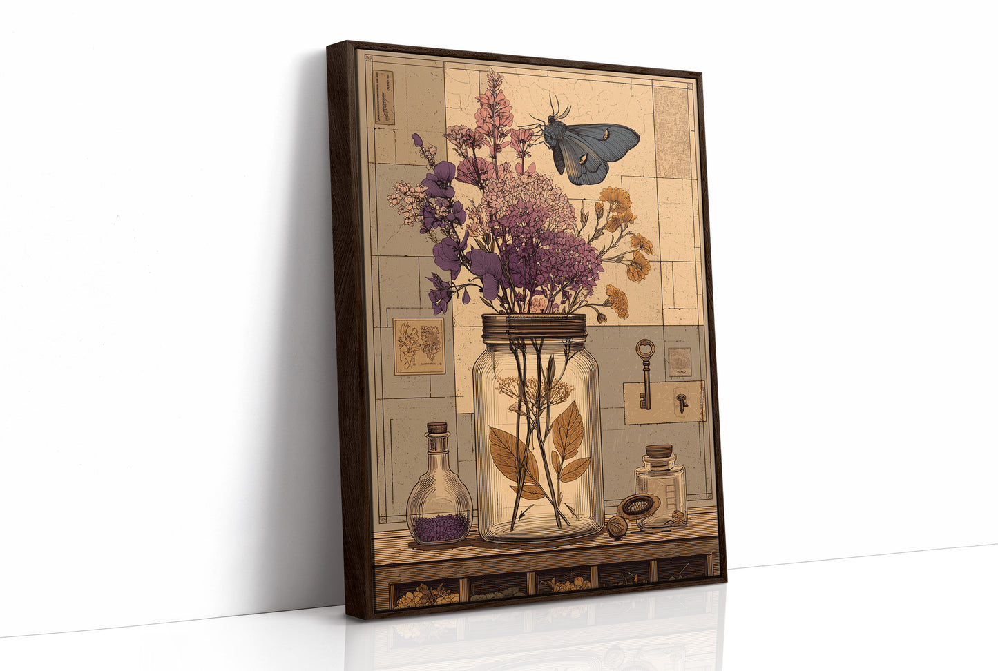 Apothecary Jar, Dried Blooms