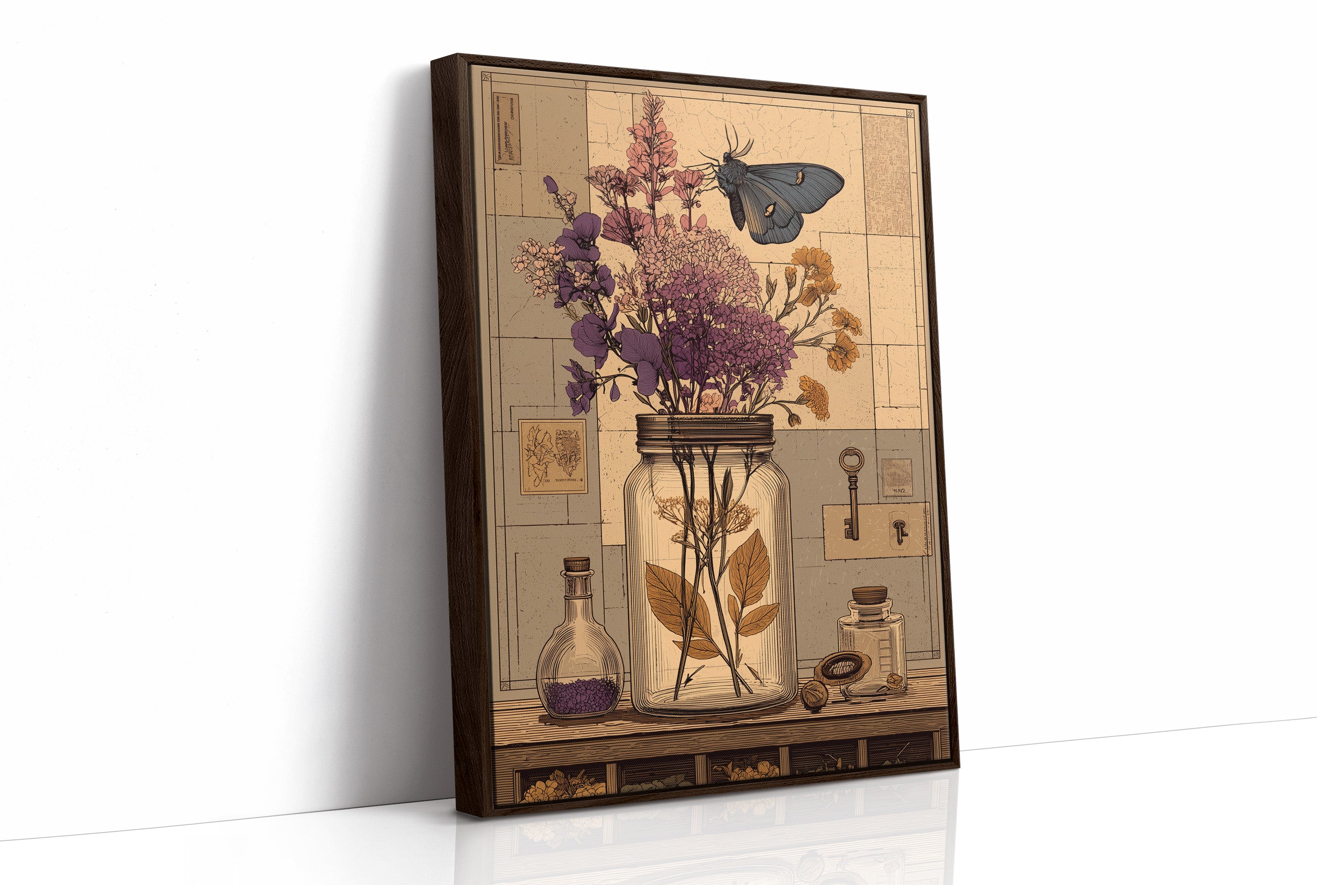 Apothecary Jar, Dried Blooms