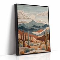 Desert Symphony in Textured Relief