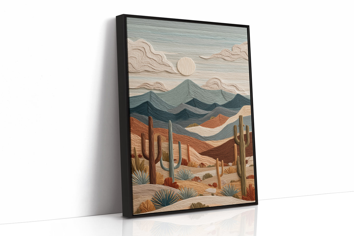 Desert Symphony in Textured Relief