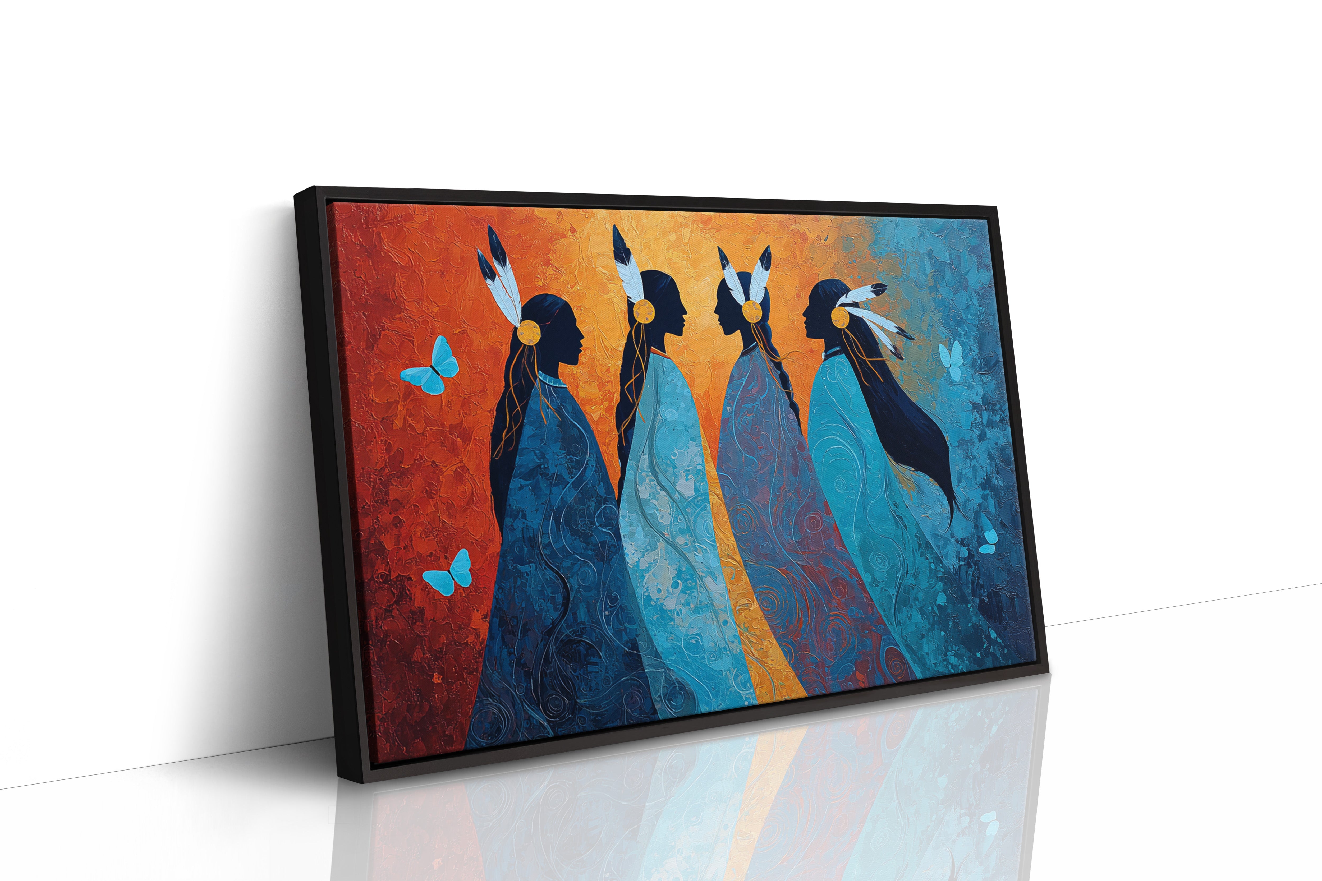 Blue Spirits Dance With Butterflies