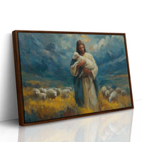 Gentle Shepherd Tends Golden Fields