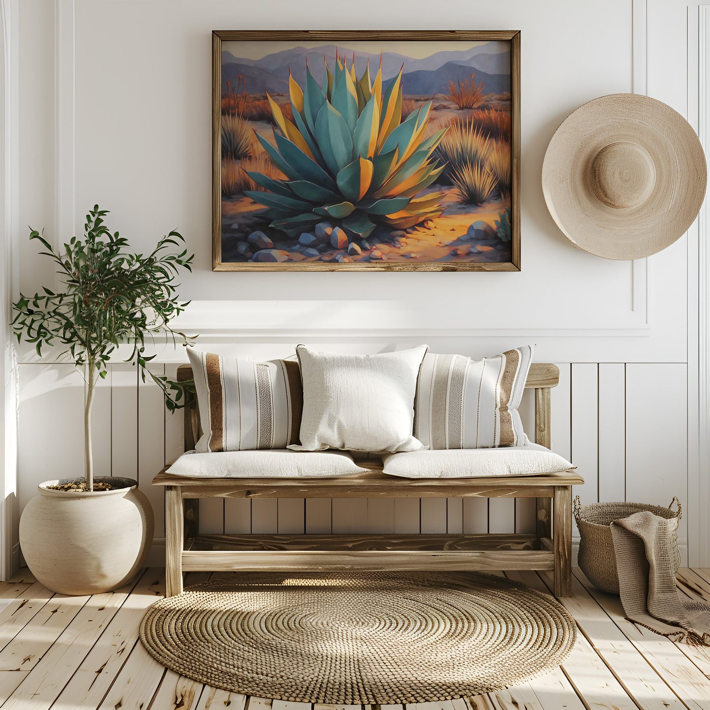 Agave Dances With Desert Light