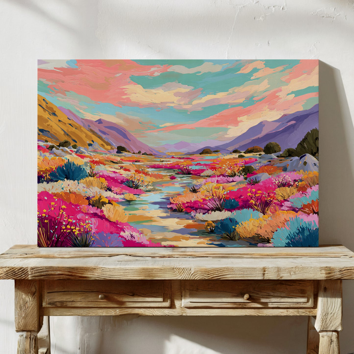 Desert Stream Paints Wild Gardens