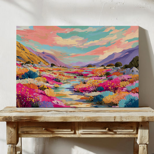 Desert Stream Paints Wild Gardens