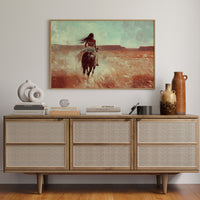 Spirit Rider Through Painted Canyons