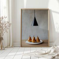 Three Pears Under Modern Light