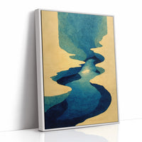 Turquoise Rivers Cut Golden Plains
